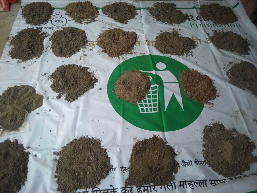मिट्टी परीक्षण हेतु नमूना लेने की विधि
